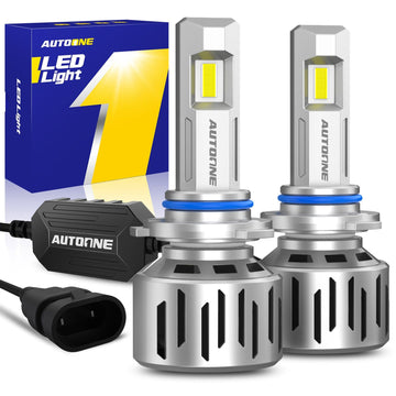 Autoone Headlight Bulb 9006 HB4 LED Headlight Bulbs 32000LM 6500K White 900% Brighter 2 PCS